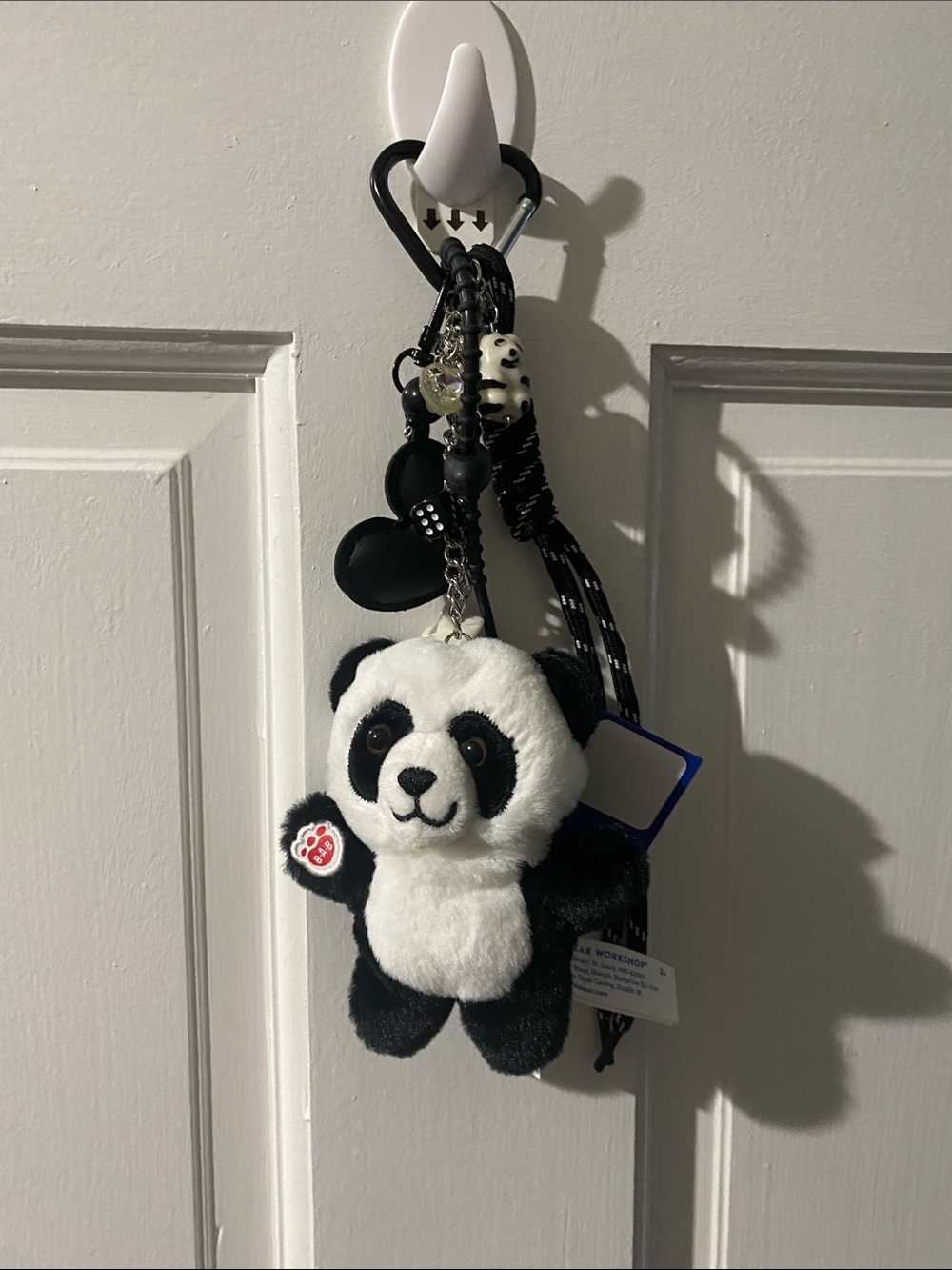 Panda Plush Keychain Bag Charm - Black & White - Picture 2 of 5